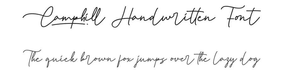 Camphill Handwritten Font by noahtype — Script Handwritten Font