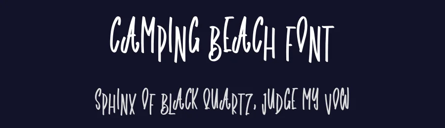 Camping Beach Font by levincreative — Script Handwritten Font — thumbnail 2