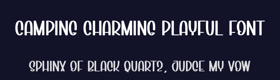 Camping Charming Playful Font by creativeletter — Script Handwritten Font — thumbnail 2