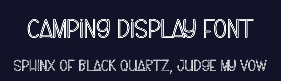 Camping Display Font by andikastudio — Display Font — thumbnail 2