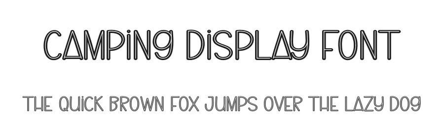 Camping Display Font by andikastudio — Display Font