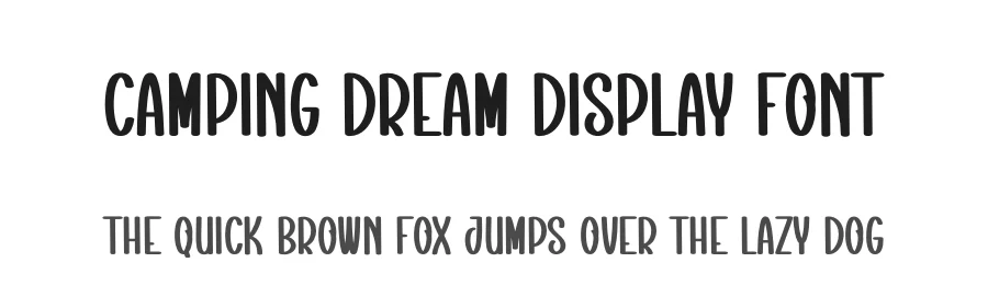 Camping Dream Display Font by creativeletter — Display Font