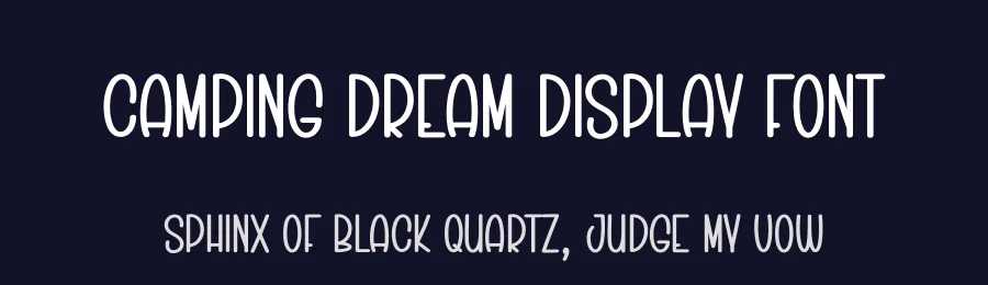 Camping Dream Display Font by creativeletter — Display Font — thumbnail 2