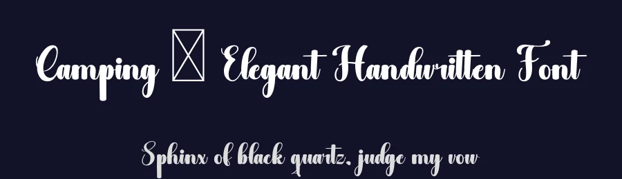 Camping – Elegant Handwritten Font by freshtypeink — Script Handwritten Font — thumbnail 2