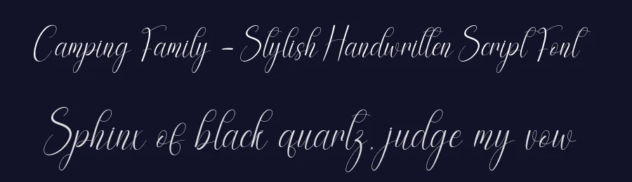 Camping Family – Stylish Handwritten Script Font by andikastudio — Script Handwritten Font — thumbnail 2