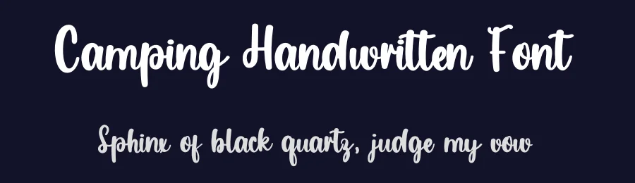 Camping Handwritten Font by inermediaSTUDIO — Script Handwritten Font — thumbnail 2