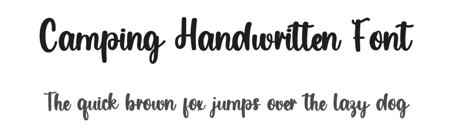 Camping Handwritten Font by inermediaSTUDIO — Script Handwritten Font