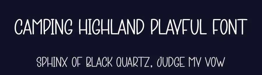 Camping Highland Playful Font by creativeletter — Script Handwritten Font — thumbnail 2