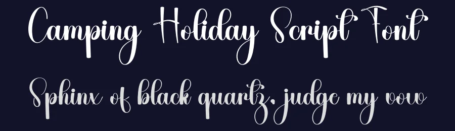 Camping Holiday Script Font by freshtypeink — Script Handwritten Font — thumbnail 2