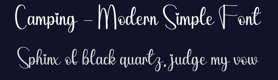 Camping – Modern Simple Font by andikastudio — Script Handwritten Font — thumbnail 2