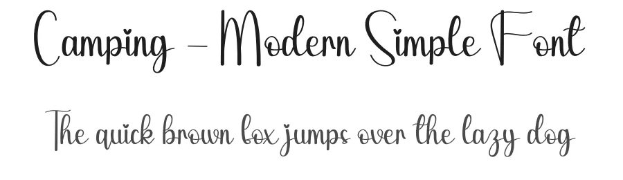 Camping – Modern Simple Font by andikastudio — Script Handwritten Font