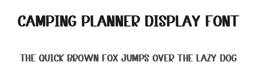 Camping Planner Display Font by inermediaSTUDIO — Display Font