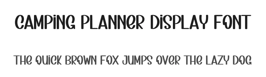 Camping Planner Display Font by inermediaSTUDIO — Display Font