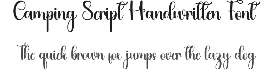 Camping Script Handwritten Font by inermediaSTUDIO — Script Handwritten Font