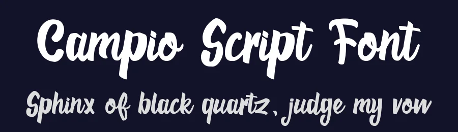 Campio Script Font by 178-MC — Script Handwritten Font — thumbnail 2