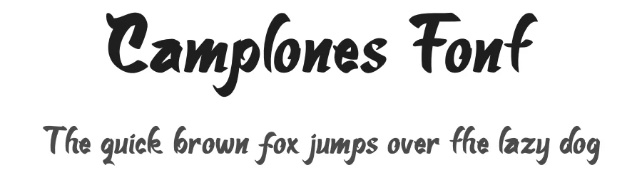 Camplones Font by Anton septiawan — Display Font