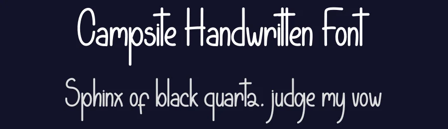 Campsite Handwritten Font by andikastudio — Display Font — thumbnail 2