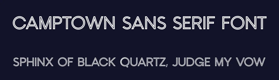 Camptown Sans Serif Font by GraphicSauce — Serif Font — thumbnail 2