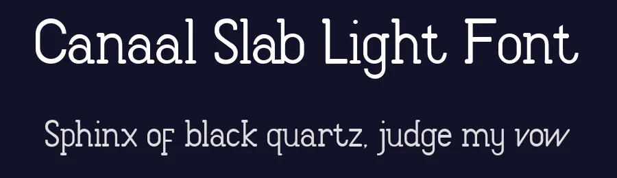 Canaal Slab Light Font by Gfont — Decorative Font — thumbnail 2