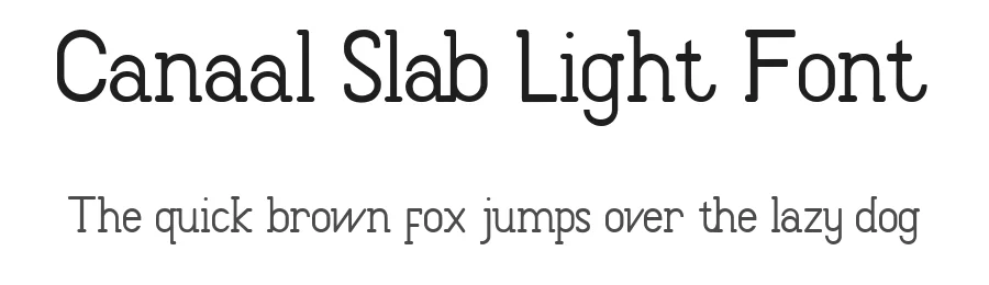 Canaal Slab Light Font by Gfont — Decorative Font