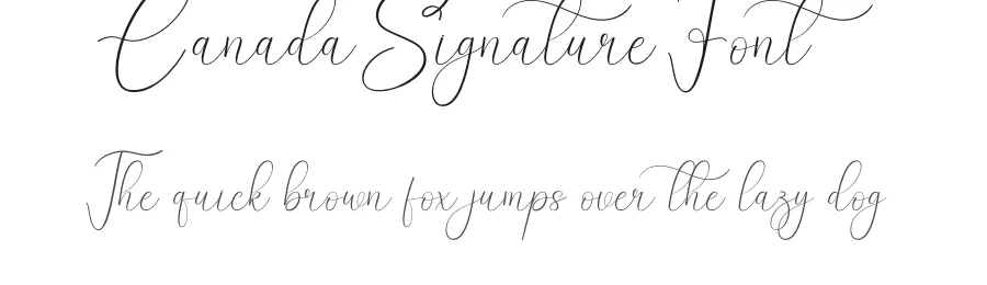 Canada Signature Font by creativeletter — Script Handwritten Font