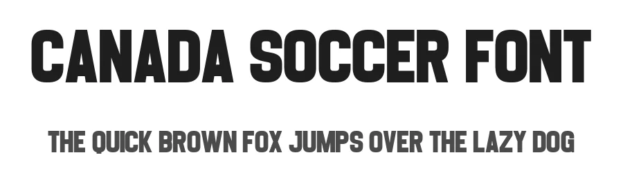 Canada Soccer Font by Craftedtype — Decorative Font