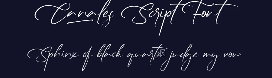 Canales Script Font by CalligraphyFonts.net — Script Handwritten Font — thumbnail 2