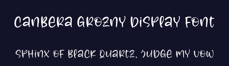 Canbera Grozny Display Font by letterfabric — Script Handwritten Font — thumbnail 2
