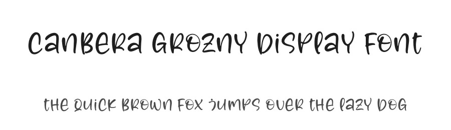 Canbera Grozny Display Font by letterfabric — Script Handwritten Font