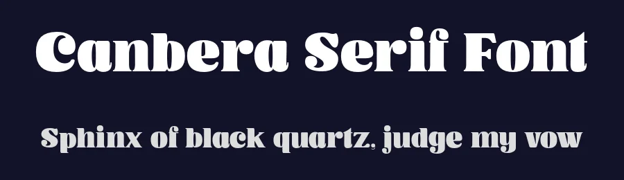 Canbera Serif Font by Viswell Sudio — Serif Font — thumbnail 2