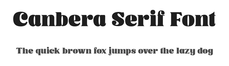 Canbera Serif Font by Viswell Sudio — Serif Font