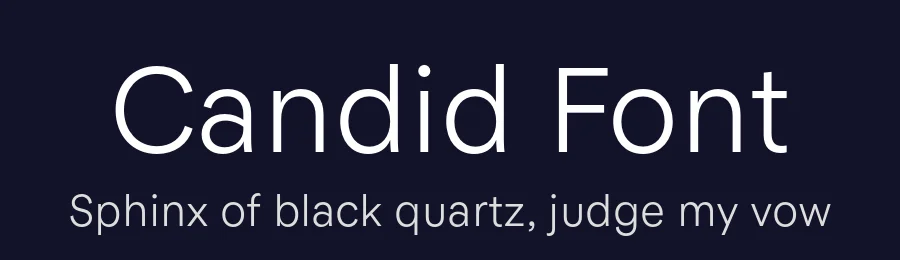Candid Font by Lucas Tillian — Sans Serif Font — thumbnail 2
