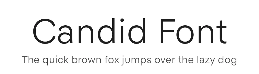 Candid Font by Lucas Tillian β Sans Serif Font