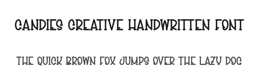Candies Creative Handwritten Font by andikastudio — Display Font