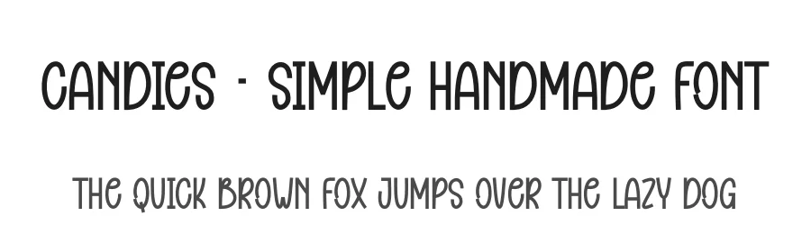 Candies – Simple Handmade Font by andikastudio — Display Font