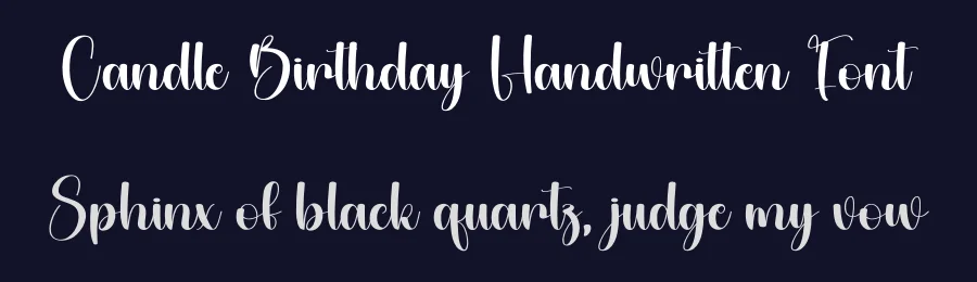 Candle Birthday Handwritten Font by andikastudio — Script Handwritten Font — thumbnail 2
