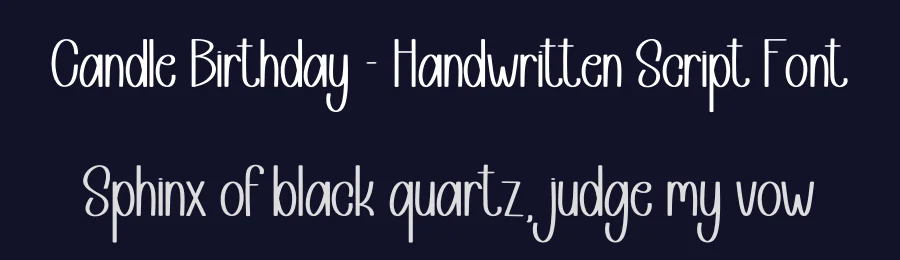 Candle Birthday – Handwritten Script Font by andikastudio — Display Font — thumbnail 2