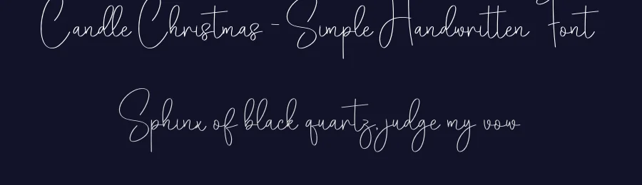 Candle Christmas – Simple Handwritten Font by creativeletter — Script Handwritten Font — thumbnail 2