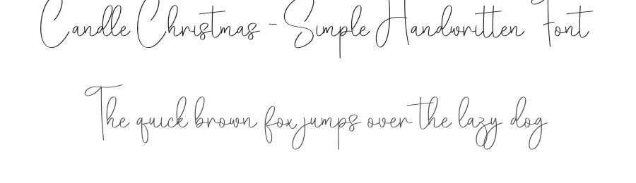 Candle Christmas – Simple Handwritten Font by creativeletter — Script Handwritten Font