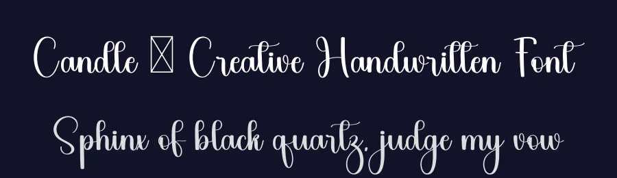 Candle – Creative Handwritten Font by freshtypeink — Script Handwritten Font — thumbnail 2