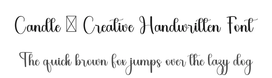 Candle – Creative Handwritten Font by freshtypeink — Script Handwritten Font