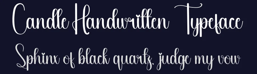 Candle Handwritten Typeface by creativeletter — Script Handwritten Font — thumbnail 2