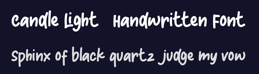 Candle Light – Handwritten Font by inspirasign — Display Font — thumbnail 2