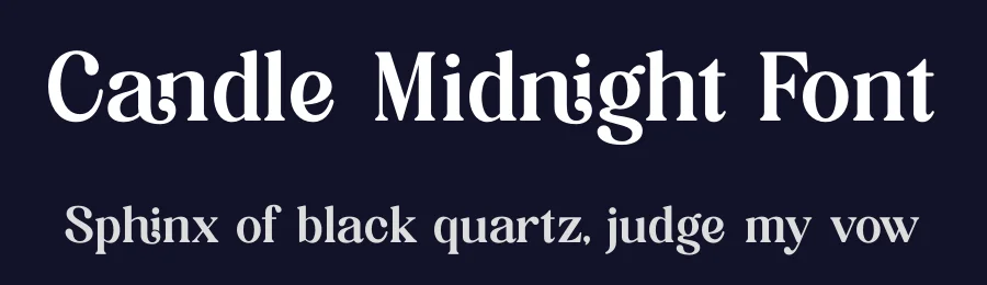 Candle Midnight Font by timelesstype.co — Display Font — thumbnail 2