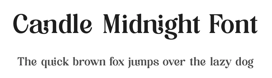 Candle Midnight Font by timelesstype.co — Display Font