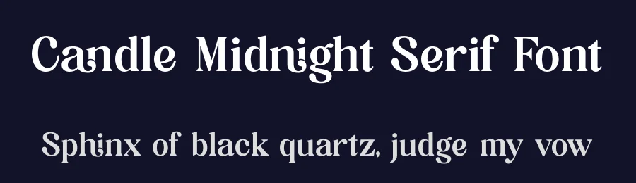 Candle Midnight Serif Font by timelesstype.co — Display Font — thumbnail 2