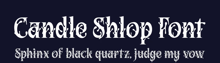 Candle Shlop Font by alit design — Display Font — thumbnail 2