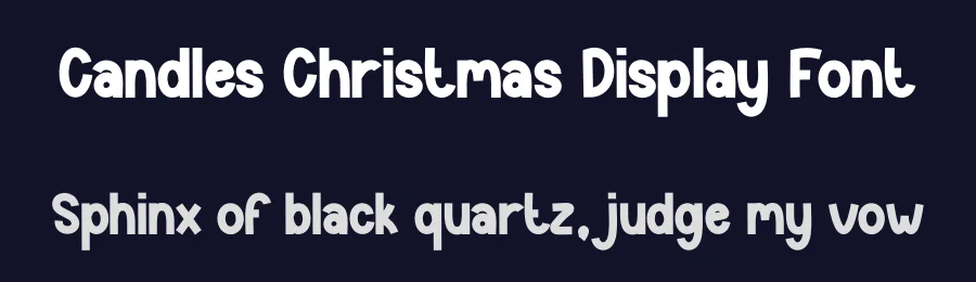 Candles Christmas Display Font by creativeletter — Display Font — thumbnail 2