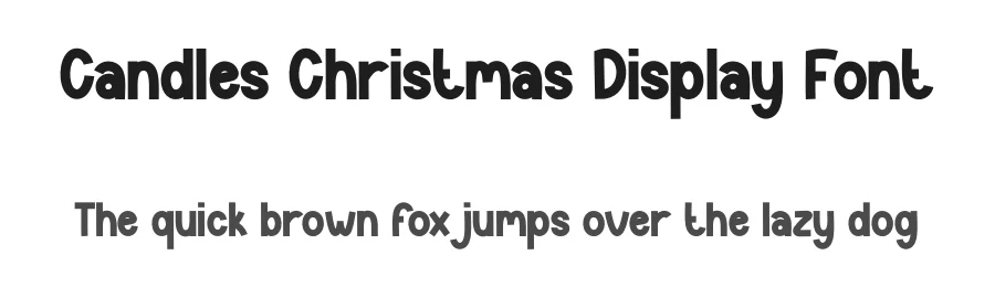 Candles Christmas Display Font by creativeletter — Display Font
