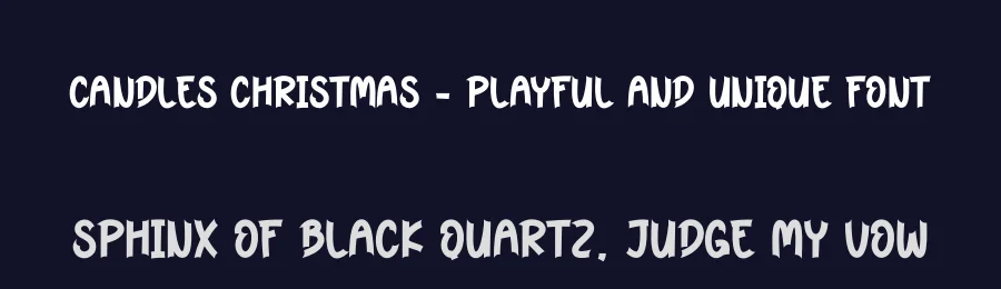 Candles Christmas – Playful And Unique Font by creativeletter — Display Font — thumbnail 2